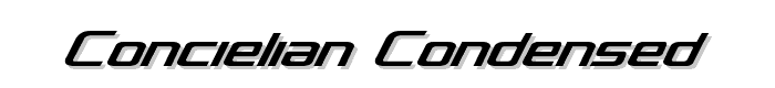 Concielian Condensed font